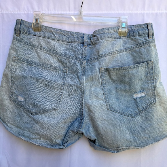 American Eagle Outfitters Distressed Denim Shorts, Size 10 - Picture 2 of 6